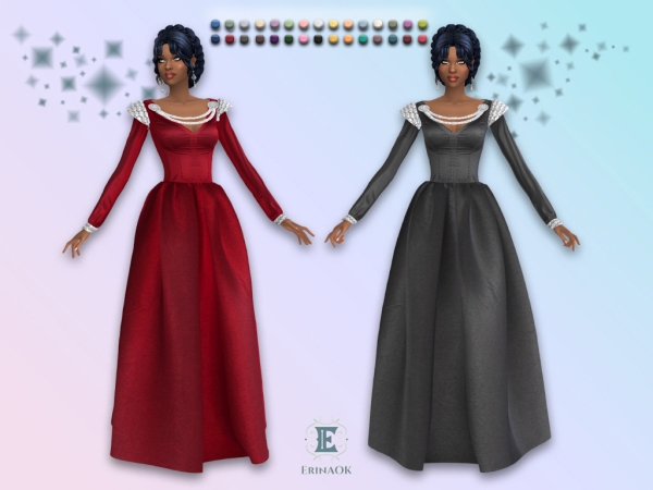 Mix ErinAOK Womens Aelora Gown 083126 - The Sims 4 Custom Content