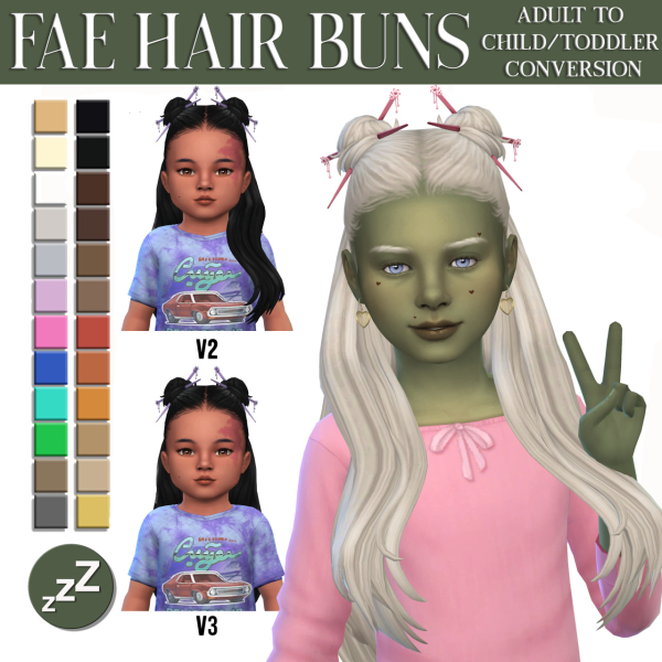 Maxis Match AH00B Hair Conversions by simsfinds - The Sims 4 Custom Content