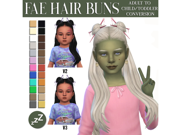 Maxis Match AH00B Hair Conversions by sleepyz - The Sims 4 Custom Content