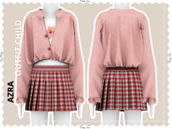 Alpha Azra Outfit Child - The Sims 4 Custom Content
