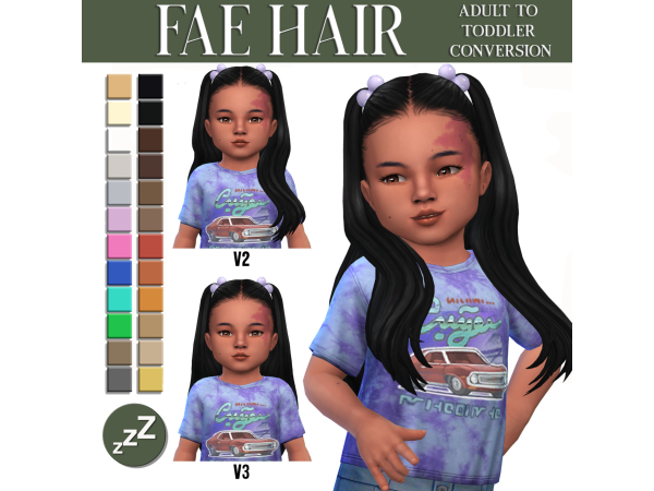 Maxis Match AH00B Hair Conversions by sleepyz - The Sims 4 Custom Content