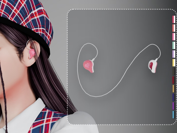 Alpha Kpop Idol In ear - The Sims 4 Custom Content