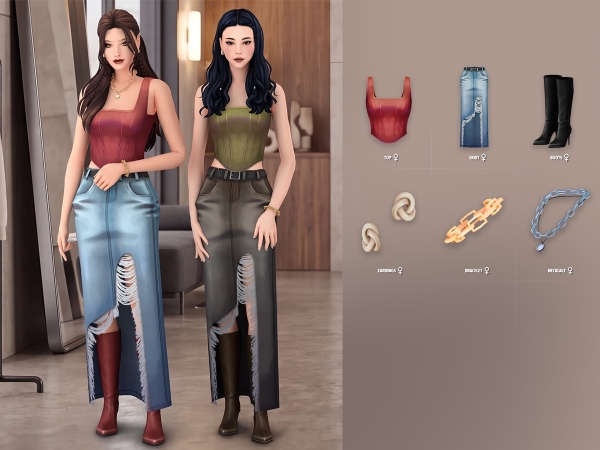 Maxis Match Adhara Lookbook - The Sims 4 Custom Content