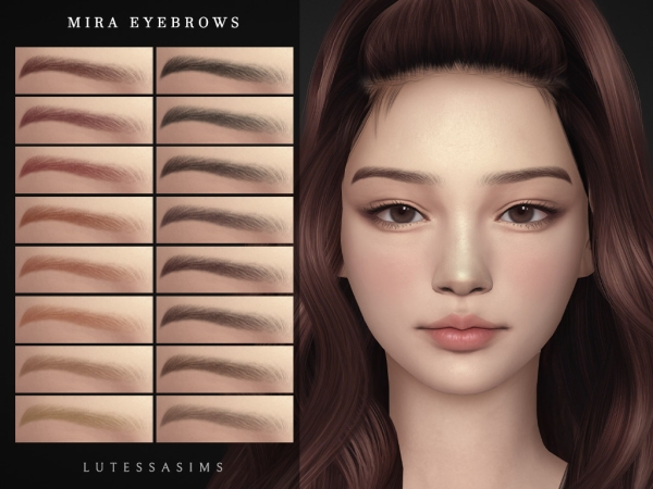 Alpha Mira Eyebrows - The Sims 4 Custom Content