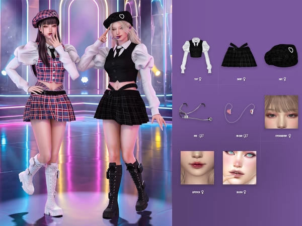 Alpha K pop Lookbook - The Sims 4 Custom Content