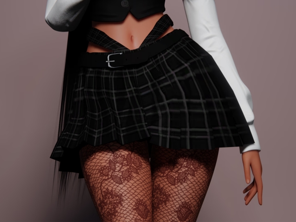 Alpha Baby Pink Skirt - The Sims 4 Custom Content