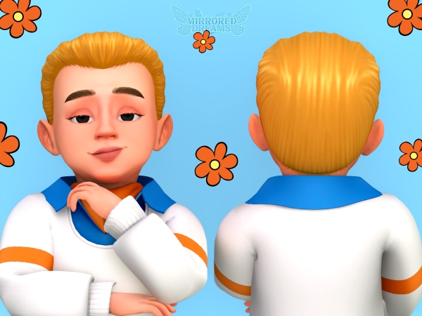 Maxis Match Fred's Hair by mirroreddreamscc - The Sims 4 Custom Content