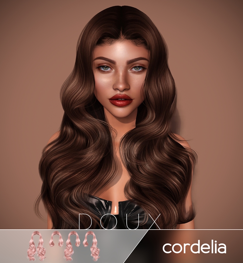 Alpha DOUX Cordelia Hair by douxhair - The Sims 4 Custom Content