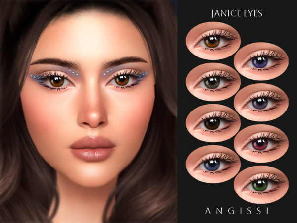 Alpha Janice Eyes by ANGISSI - The Sims 4 Custom Content