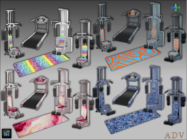 Mix Gym equipment - The Sims 4 Custom Content