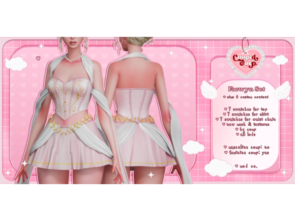 Alpha cuupid corp faewyn set - The Sims 4 Custom Content