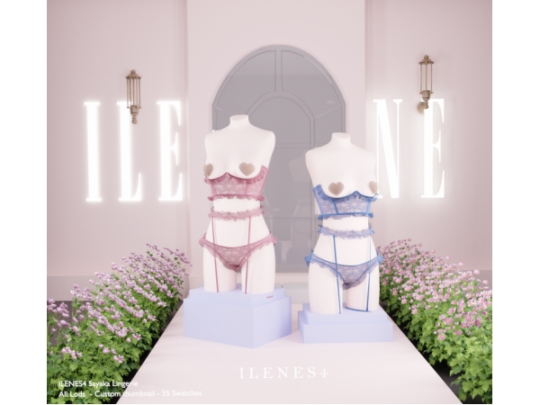 Alpha ILN Sayaka Lingerie - The Sims 4 Custom Content
