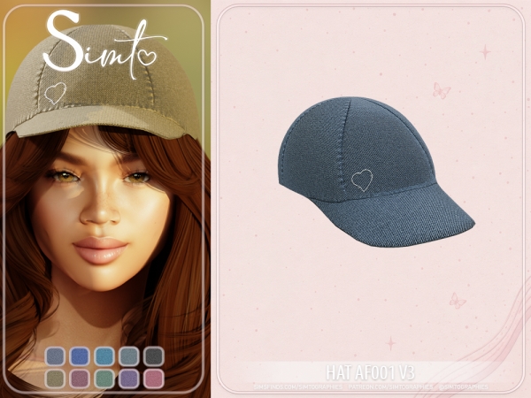 Alpha Hat AF001 V3 - The Sims 4 Custom Content