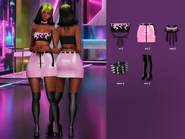 Alpha Fires Lookbook - The Sims 4 Custom Content