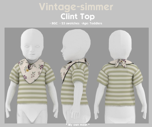 Alpha Clint Top simmer by simsfinds - The Sims 4 Custom Content