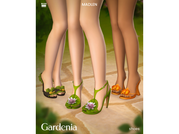 Maxis Match Gardenia Shoe Set by madlen - The Sims 4 Custom Content
