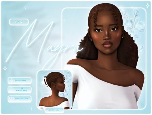 Maxis Match Mayra Hair by simsfinds - The Sims 4 Custom Content