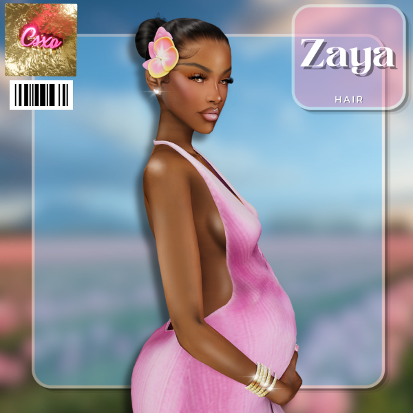Alpha Zaya Hair by simsfinds - The Sims 4 Custom Content