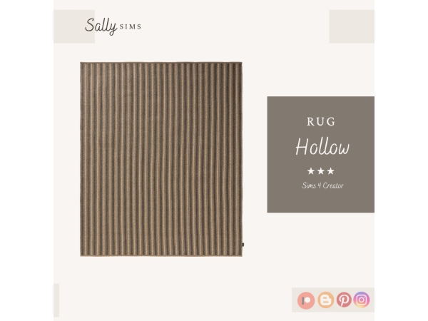 Alpha Rug HOLLOW - The Sims 4 Custom Content