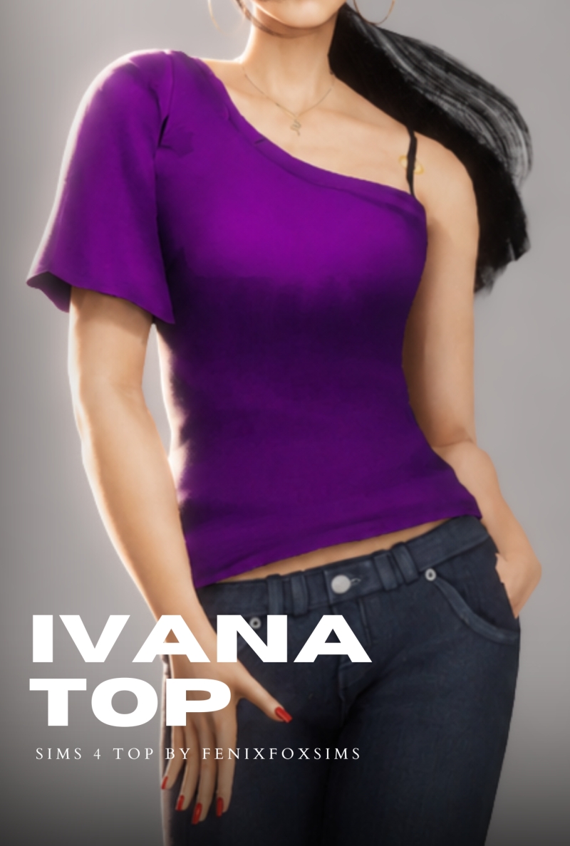 Mix Ivana Top by fenixfoxsims - The Sims 4 Custom Content