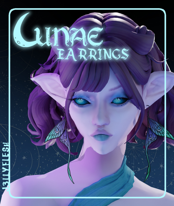 Maxis Match LUNAE EARRINGS by simsfinds - The Sims 4 Custom Content
