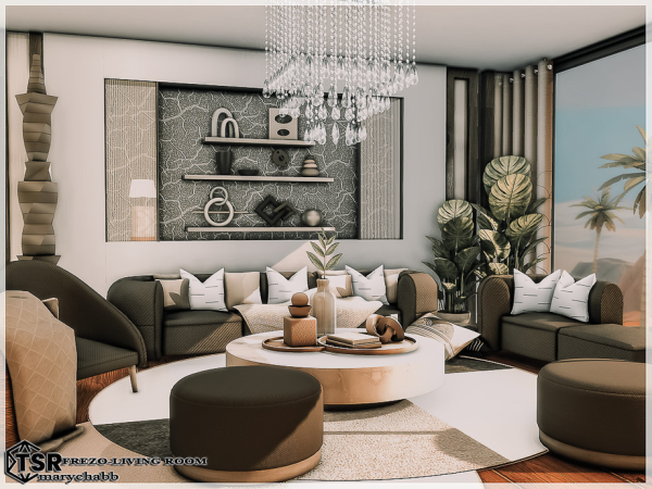 Mix Frezo Living Room - The Sims 4 Custom Content