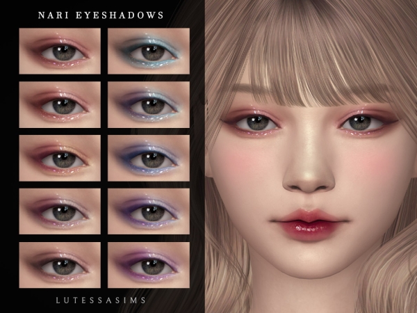 Alpha Nari Eyeshadows - The Sims 4 Custom Content