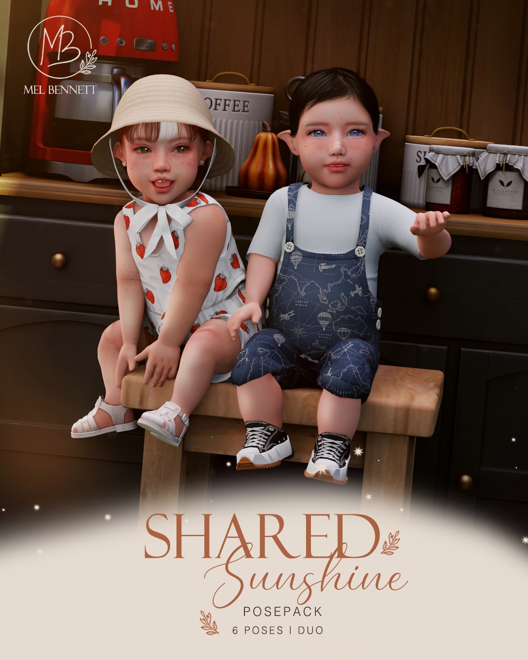 Mix Shared Sunshine Posepack by melbennett - The Sims 4 Custom Content