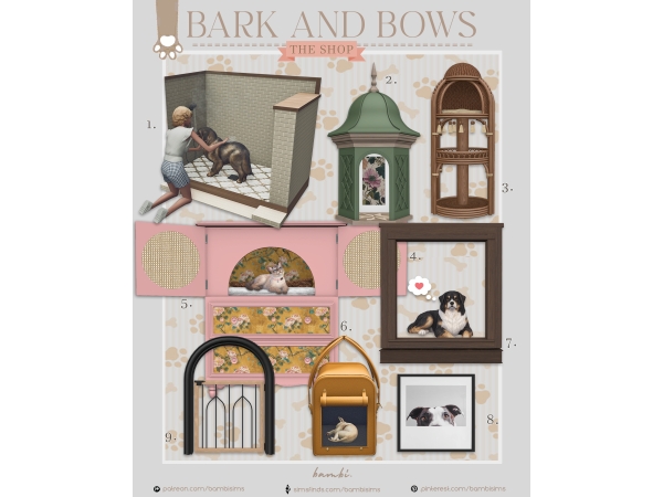Alpha bark and bows - The Sims 4 Custom Content
