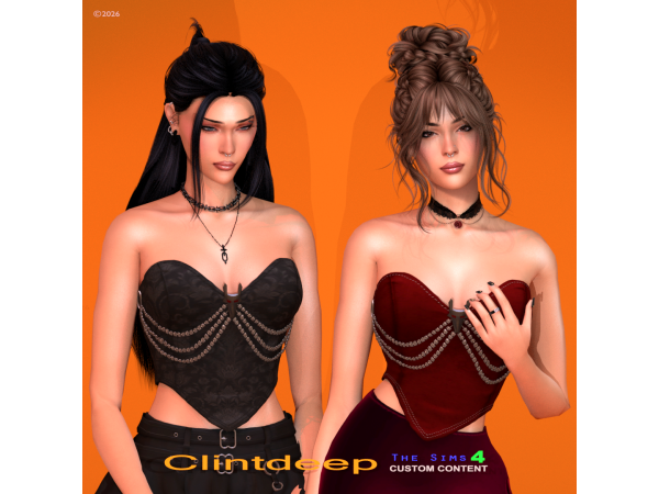 Alpha Clintdeep Lina Corset - The Sims 4 Custom Content