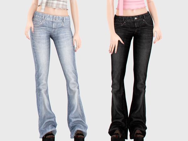 Alpha Mei Low Rise Jeans - The Sims 4 Custom Content