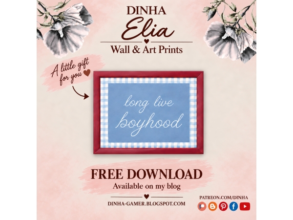 Alpha Art Print ELIA - The Sims 4 Custom Content