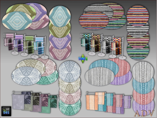 Mix Bathroom sets - The Sims 4 Custom Content