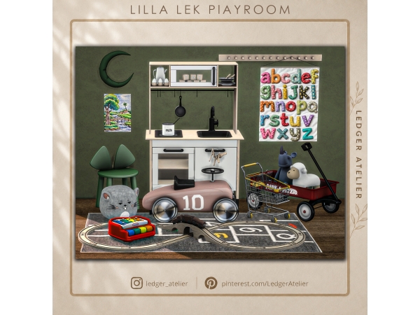 Alpha Lilla Lek Playroom - The Sims 4 Custom Content