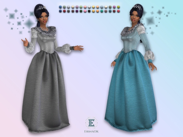 Mix ErinAOK Womens Lyarra Gown 090526 - The Sims 4 Custom Content