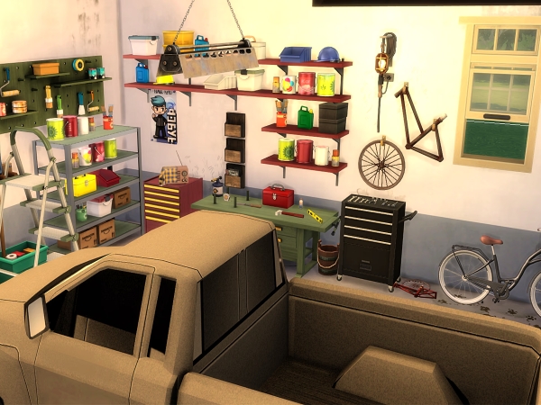 Mix Dads Garage - The Sims 4 Custom Content