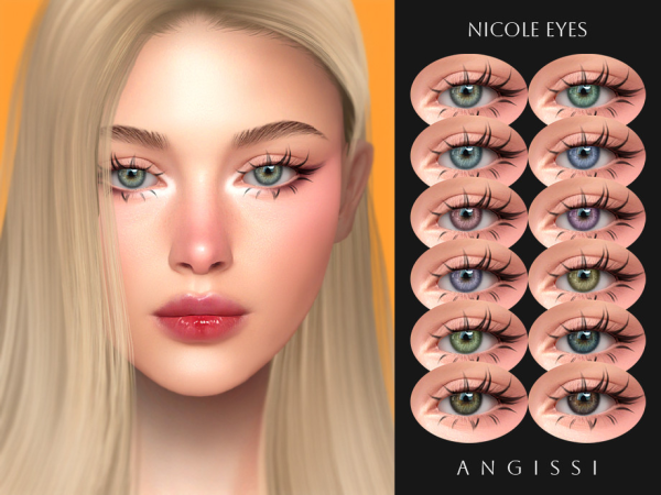 Alpha Nicole Eyes by ANGISSI - The Sims 4 Custom Content