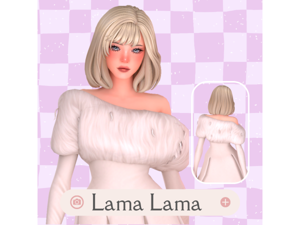 Maxis Match Hair Dora by LamaLamaLove - The Sims 4 Custom Content