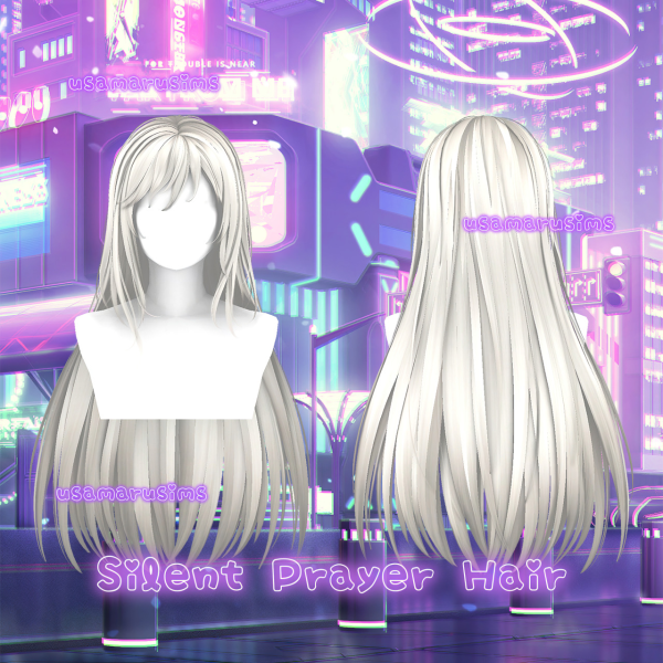 Maxis Match Silent Prayer Hair by simsfinds - The Sims 4 Custom Content