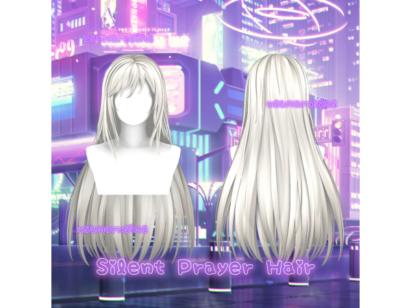 Maxis Match Silent Prayer Hair by usamarusims - The Sims 4 Custom Content