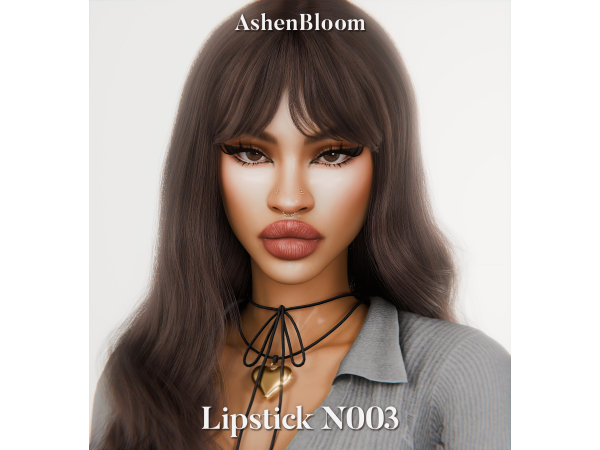 Alpha Lipstick N003 AshenBloom by AshenBloom - The Sims 4 Custom Content
