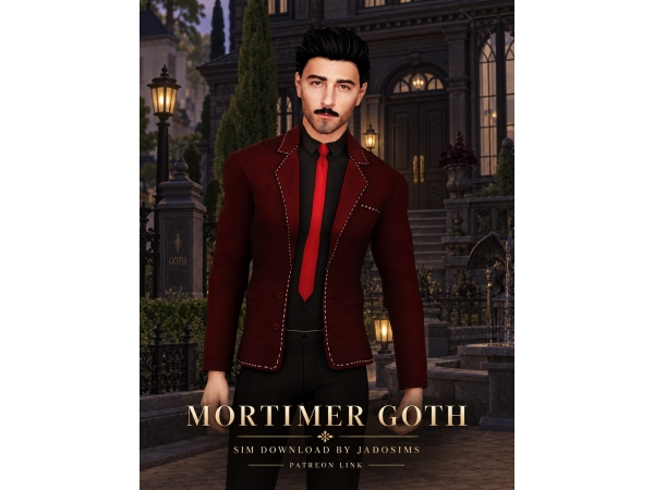 Alpha Mortimer Goth (Sim Download) - The Sims 4 Custom Content