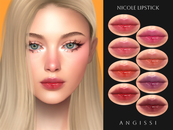 Alpha Nicole Lipstick by thesimsresource - The Sims 4 Custom Content
