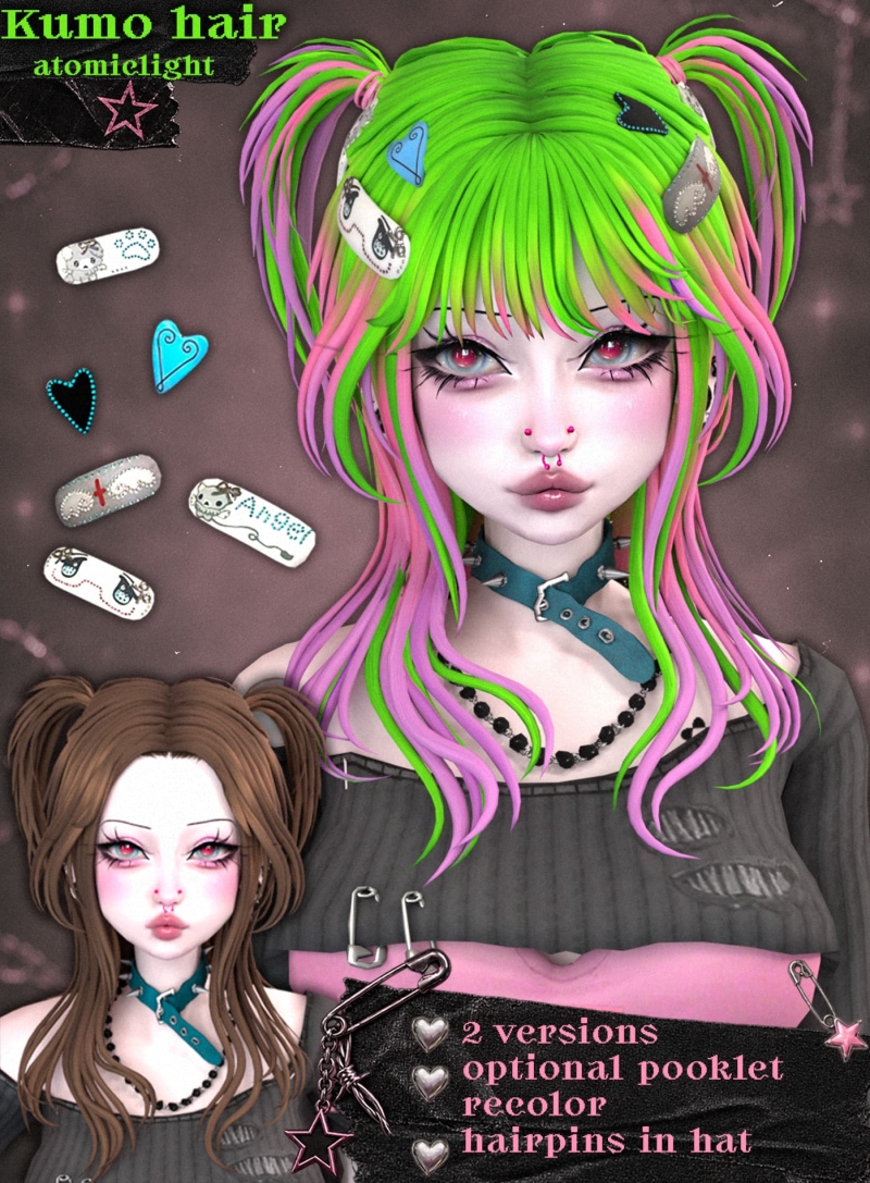 Maxis Match Kumo hair - The Sims 4 Custom Content