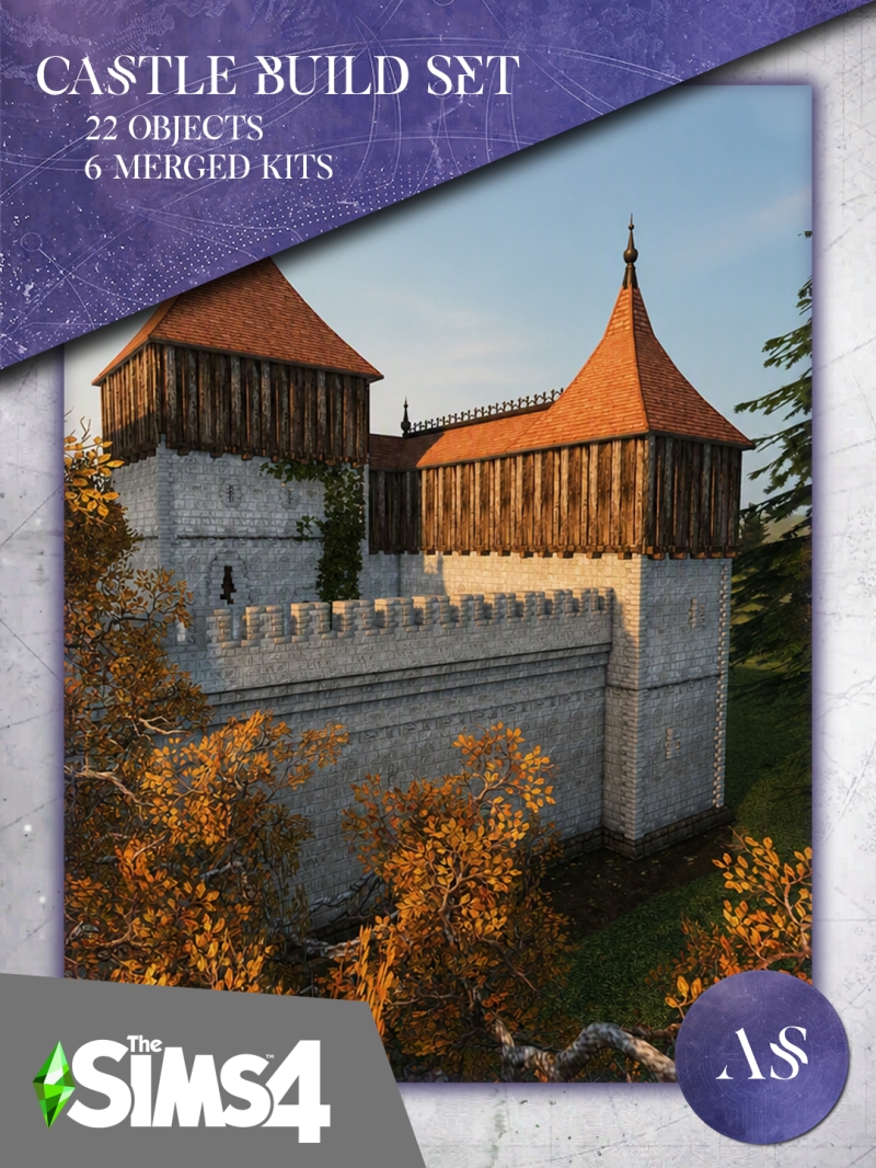 Alpha Castle Build Set by arthemissims - The Sims 4 Custom Content