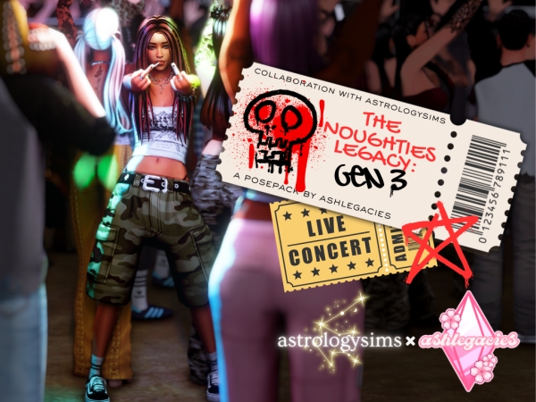 Mix Noughties Legacy Gen 3 Posepack - The Sims 4 Custom Content