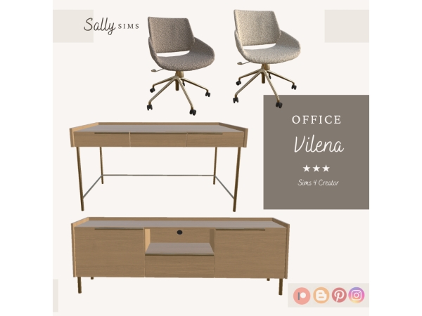 Alpha Office VILENA - The Sims 4 Custom Content
