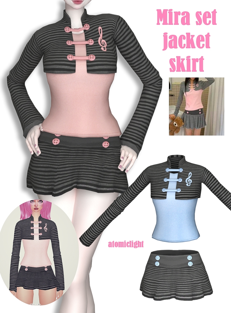 Maxis Match Mira outfit - The Sims 4 Custom Content