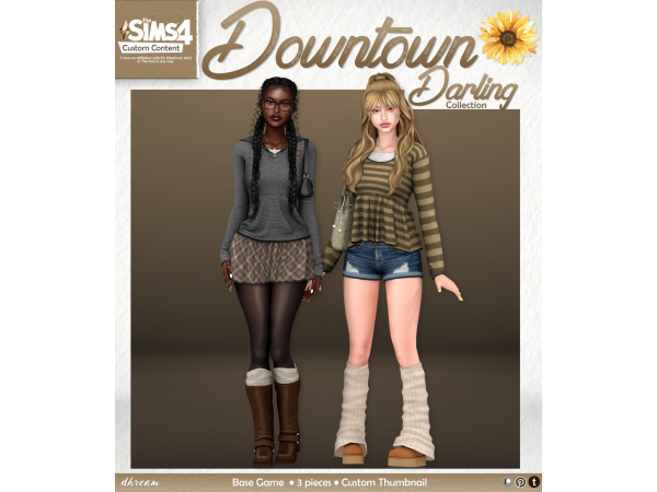 Maxis Match Downton Darling Collection by dhream - The Sims 4 Custom Content