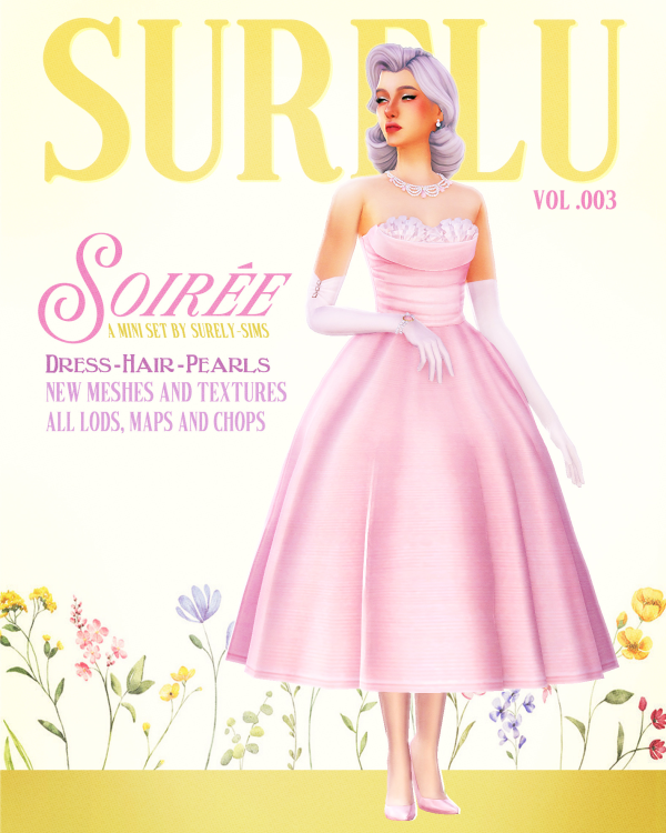 Maxis Match Soirée CAS Mini Set by simsfinds - The Sims 4 Custom Content